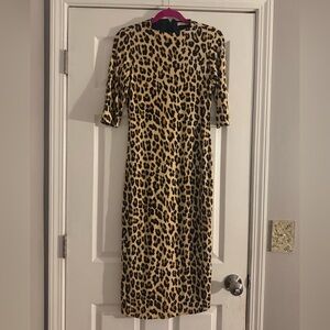 Alice and Olivia Delora leopard Dress Size 10